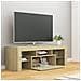 Mobile Porta TV con Luci LED Rovere Sonoma 120x35x40 cm - Foto miniatura 6