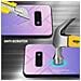Custodia Compatibile Con Samsung Galaxy S10e In Rosa - Blu - Coperchio Protettivo Bicolore In Vetro Temperato E Silicone Tpu - Foto miniatura 2