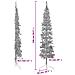 Albero Natale Artificiale Sottile A Metà Supporto Argento 240cm - Foto miniatura 4