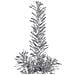 Albero Natale Artificiale Sottile A Metà Supporto Argento 240cm - Foto miniatura 6