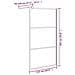 Parete Doccia Walk In 115x195 Cm In Vetro Smerigliato Esg Nero - Foto miniatura 4