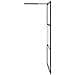 Parete Doccia Walk In 115x195 Cm In Vetro Smerigliato Esg Nero - Foto miniatura 5