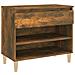 Scarpiera Rovere Fumo 70x36x60 Cm In Legno Multistrato - Foto miniatura 2