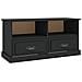 Mobile Porta Tv Nero 93x35,5x45 Cm In Legno Multistrato - Foto miniatura 2