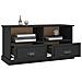 Mobile Porta Tv Nero 93x35,5x45 Cm In Legno Multistrato - Foto miniatura 5