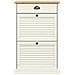 Scarpiera Vigo 60x35x96 Cm In Legno Massello Di Pino Bianco - Foto miniatura 7