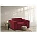 Poltrona Cristiana, Poltrona Da Salotto, 100% Made In Italy, Poltroncina Relax In Tessuto Imbottito, Cm 160x95h70, Rosso - Foto miniatura 1