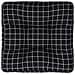 Cuscino Per Pallet Motivo A Quadri Nero 50x50x12 Cm In Tessuto - Foto miniatura 2