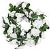 Ghirlande Fiori Artificiali Natale 6 Pz Bianco 240 Cm - Foto miniatura 2