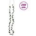 Ghirlande Fiori Artificiali Natale 6 Pz Bianco 240 Cm - Foto miniatura 7
