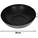 Wok 28 Cm Rivestimento Marmo Coperchio In Vetro E Manico Soft-grip, Nero - Foto miniatura 3