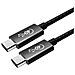 Cavo Usb4 (usbc)/usb4 (usbc) Gen 3, 40go, Chargement 100w, Chipset E-mark, 1m, Nero - Foto miniatura 1