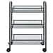 Carrello Da Cucina Con 3 Ripiani Grigio 46x26x64 Cm In Ferro - Foto miniatura 2