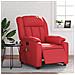 Poltrona Massaggio Elettrica Reclinabile Rosso Similpelle - Foto miniatura 2