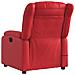 Poltrona Massaggio Elettrica Reclinabile Rosso Similpelle - Foto miniatura 4