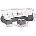 Set Divano da Giardino 8pz con Cuscini Grigio Chiaro Polyrattan - Foto miniatura 3