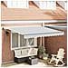 Tenda da Sole Antracite 3 x 2,5 m Metallo - Foto miniatura 2