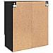 Armadietto a muro Rovere nero 60 x 31 x 70 cm Legno multistrato - Foto miniatura 8
