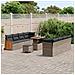 Set Divano da Giardino 11 pcs Grigio 90 x 55 x 71 cm - Foto miniatura 3