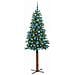 Albero di Natale snodato con 300 LED con supporto Verde 180 cm - Foto miniatura 3