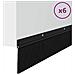 Spazzole per porte a vite 6 pcs Nero 100 cm Lega di alluminio - Foto miniatura 3