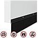 Spazzole per porte a vite 6 pcs Nero 100 cm Lega di alluminio - Foto miniatura 9