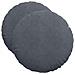 Cuscini per Seduta 2 pcs Grigio scuro Ø 40 x 13 cm Velluto - Foto miniatura 1