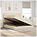 Letto con Contenitore Crema 160 x 200 cm Pelle Sintetica - Foto miniatura 4