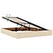 Letto con Contenitore Crema 160 x 200 cm Pelle Sintetica - Foto miniatura 6