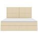 Letto con Contenitore Crema 160 x 200 cm Pelle Sintetica - Foto miniatura 7