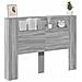 Testiera Grigio Sonoma 140 x 16,5 x 103,5 cm Legno multistrato - Foto miniatura 3