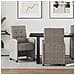 Sedie da Pranzo con Ruote 2 pcs Grigio 57 x 67 x 98 cm - Foto miniatura 2