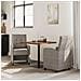 Sedie da Pranzo con Ruote 2 pcs Grigio 57 x 67 x 98 cm - Foto miniatura 3