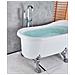 Rubinetto per vasca da bagno indipendente, Blackswan, tipo M19, modello cromato lucido, misura 110 cm - Foto miniatura 2