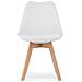 Sedia da pranzo Mark, bianco e naturale - Foto miniatura 2