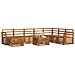 Set divani Naturale Legno di Acacia Massello - Foto miniatura 3