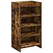 Mobile per scarpe con archiviazione Rovere Fumo 48 x 36 x 92 cm - Foto miniatura 1