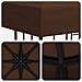 Gazebo 3 x 3 m Marrone Poliestere e Acciaio 190 gsm - Foto miniatura 5