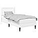Struttura letto con materasso Bianco 100 x 200 cm Similpelle - Foto miniatura 1