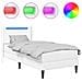 Struttura letto con materasso Bianco 100 x 200 cm Similpelle - Foto miniatura 3