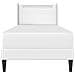 Struttura letto con materasso Bianco 100 x 200 cm Similpelle - Foto miniatura 8