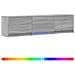 Mobile TV con LED con LED Sonoma grigia 165 x 34 x 40 cm - Foto miniatura 1