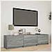Mobile TV con LED con LED Sonoma grigia 165 x 34 x 40 cm - Foto miniatura 2