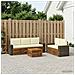 Set divani con cuscino 6 pcs Legno di Acacia Massello - Foto miniatura 2