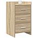 Comodini Rovere Sonoma 40 x 36 x 70 cm Legno ingegnerizzato - Foto miniatura 2