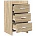 Comodini Rovere Sonoma 40 x 36 x 70 cm Legno ingegnerizzato - Foto miniatura 3