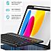 Custodia con Tastiera per Apple iPad Pro 11 - Pelle, Blu - Foto miniatura 2