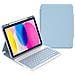 Custodia con Tastiera per Apple iPad Pro 11 - Pelle, Blu - Foto miniatura 1