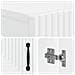 Mobile per scarpe HAARLEM 59,5 x 39,5 x 89,5 cm Bianco - Foto miniatura 7