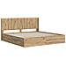 Struttura del letto con stoccaggio e testata Artisan Oak - Foto miniatura 2
